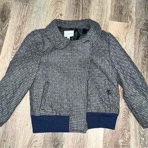 Gray and Black Houndstooth Jacket